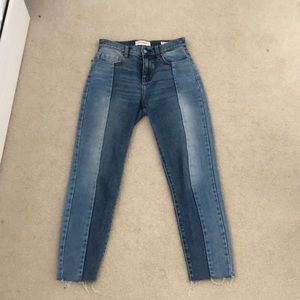 Pacsun two tone straight jeans